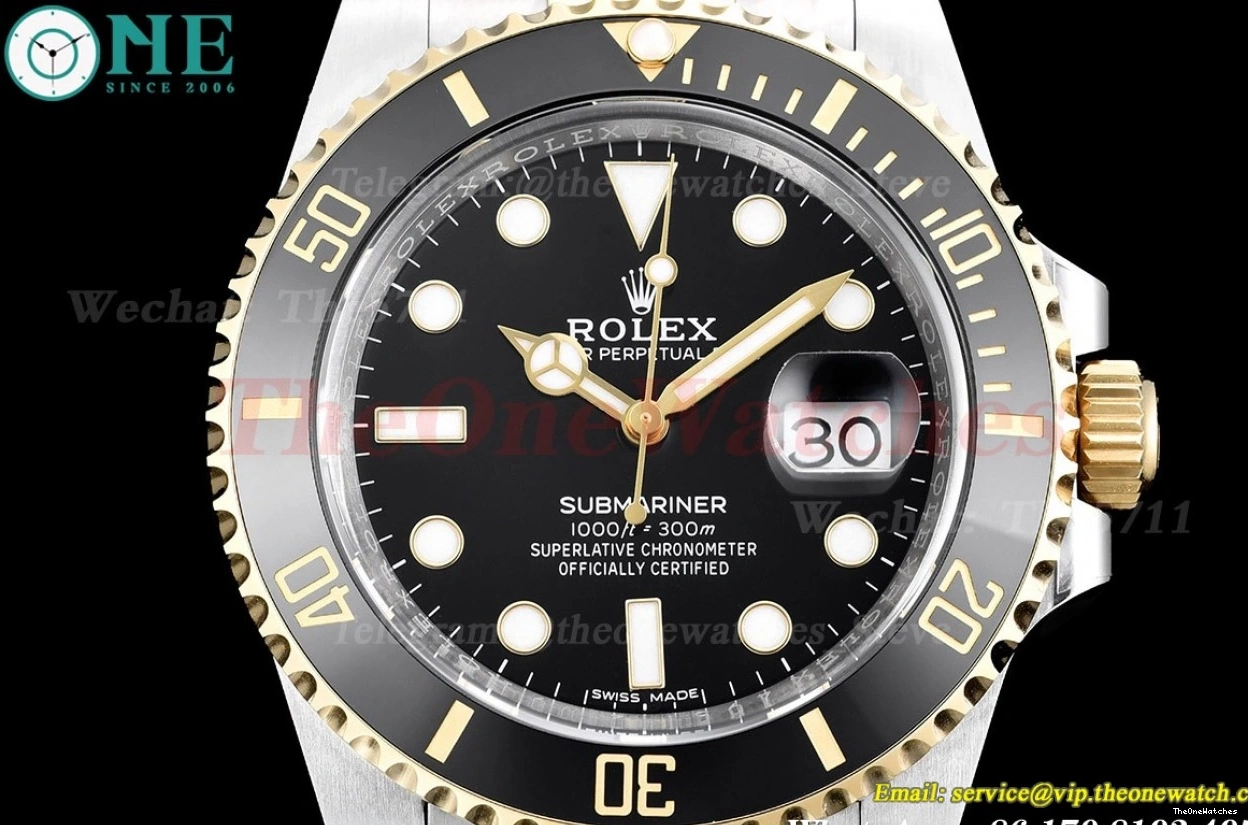 116613LN VS3135 Black Submariner 904L YG Dial SS CLEAN 0326